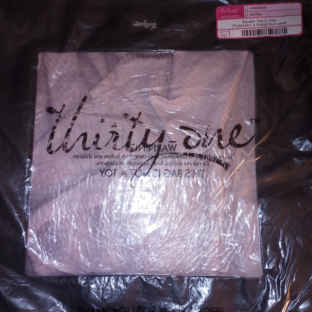 Thirty-One Black Square Top A Tote